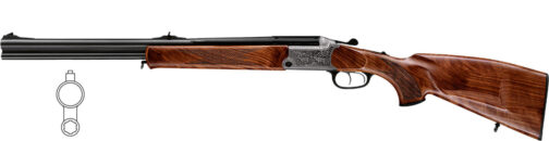 Blaser BBF95 Luxus SHK:4 Gravur: links-Rehwild & rechts-Schwarzwild , mit Visierung, ohne Gewinde, 12/76-.308Win, 52 cm